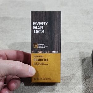 Every Man Jack- Sandalwood Beard Oil - Brown and Black